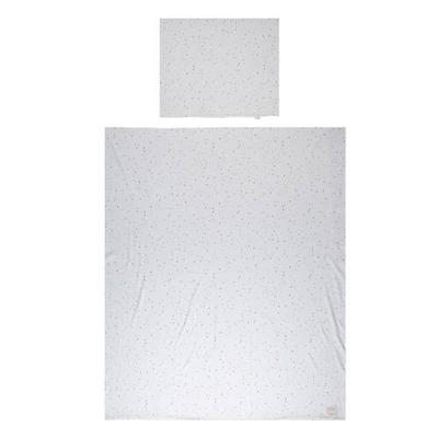 Little Indians Katoen (biologisch) peuter dekbedovertrek dots Cloud Dancer (dekbedovertrek 120x150 cm)