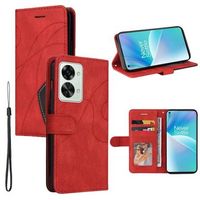 Bi-Color Series OnePlus Nord 2T Wallet Case - Rood