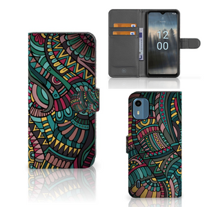 Nokia C12 Telefoon Hoesje Aztec