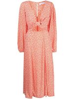 Faithfull the Brand robe mi-longue à fleurs - Orange