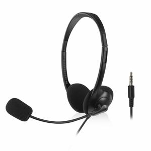 ACT AC9330 hoofdtelefoon/headset Hoofdband Kantoor/callcenter Zwart