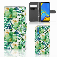 Samsung Galaxy A7 (2018) Hoesje Orchidee Groen