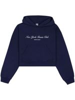 Sporty & Rich hoodie en coton à logo imprimé - Bleu