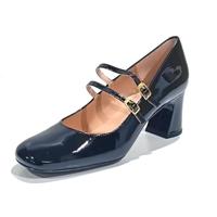 Unisa Lounge-Cut-schoen van lakleer, met hak, mount-PA voor dames, Zwart lakleer, 37 EU