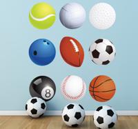 Sticker sport set ballen