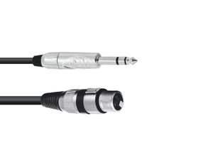 OMNITRONIC Adaptercable XLR(F)/Jack stereo 2m bk