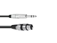 OMNITRONIC Adaptercable XLR(F)/Jack stereo 2m bk - thumbnail