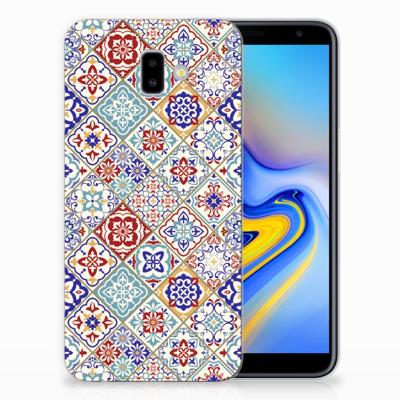 Samsung Galaxy J6 Plus (2018) TPU Siliconen Hoesje Tiles Color Samsung Galaxy J6 Plus (2018) TPU Siliconen Hoesje Tiles Color