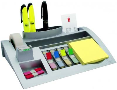 Post-it Index desk organizer, zilver, voor ft 26 x 16,5 x 5,5 cm