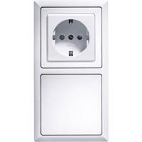 Eltako 2-voudig frame voor knoppen, 1 stuk, 55 x 55 mm, wit, R2-WS