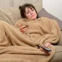 Snug Rug Sherpa Fleece Deken - Beige