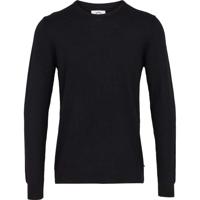 Kronstadt Trui Zwart Model Johs Merinowol Ronde Hals Regular Fit