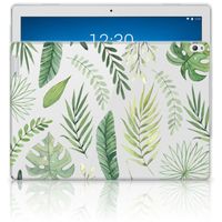 Lenovo Tab P10 Siliconen Hoesje Leaves - thumbnail