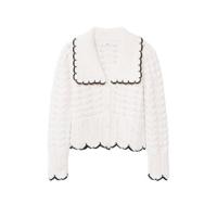 Mango vest met textuur ecru