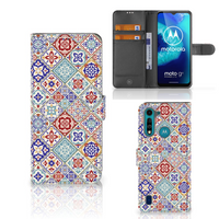 Motorola G8 Power Lite Bookcase Tiles Color