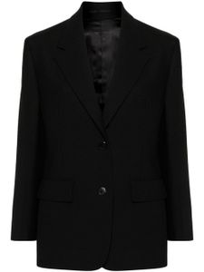 Prada blazer en laine à simple boutonnage - Noir