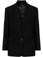 Prada blazer en laine à simple boutonnage - Noir