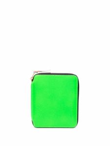 Comme Des Garçons Wallet portefeuille zippé à design à empiècements - Vert