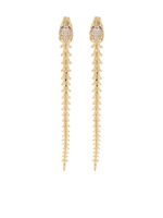 Shaun Leane boucles d'oreilles pendantes Serpent Trace serties de diamants