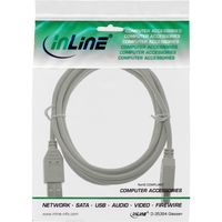 InLine 5m USB 2.0 USB-kabel Beige - thumbnail