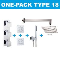 Wiesbaden one-pack inbouwthermostaatset type 18