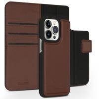 Accezz Premium Leather 2 in 1 Wallet Book Case voor Apple iPhone 13 Pro Telefoonhoesje Bruin