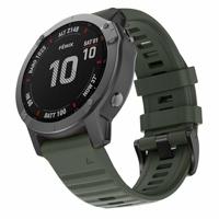 By Qubix - Siliconen bandje - Leger groen - Compatible met Garmin Tactix 8-51mm - Compatible Garmin bandje