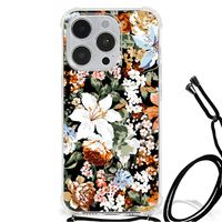 Case voor iPhone 14 Pro Dark Flowers