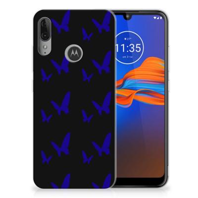 Motorola Moto E6 Plus TPU bumper Vlinder Patroon