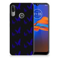 Motorola Moto E6 Plus TPU bumper Vlinder Patroon