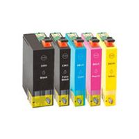 Huismerk Epson 33XL (T3357) Inktcartridges Multipack (2x zwart + 3 kleuren) - thumbnail