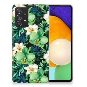 Samsung Galaxy A52 (5G/4G) TPU Case Orchidee Groen