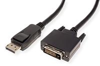 VALUE DisplayPort kabel DP ST - DVI-D ST, zwart, 1,5 m
