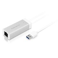 Macally U3GBA aluminium USB 3.0 naar Gigabit Ethernet-adapter