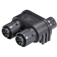 Wieland Electric 46.030.1253.1 Ronde connector verdeler Totaal aantal polen: 2 + PE Serie (ronde connectoren): RST® MINI 1 stuk(s)