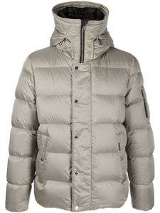 Moorer quilted hooded padded jacket - Tons neutres