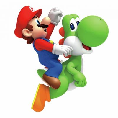 RoomMates muurstickers Yoshi & Mario vinyl 58,4 x 81,3 cm