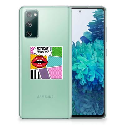 Samsung Galaxy S20 FE Silicone Back Cover Popart Princess Samsung Galaxy S20 FE Silicone Back Cover Popart Princess