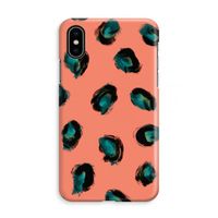 Pink Cheetah: iPhone X Volledig Geprint Hoesje