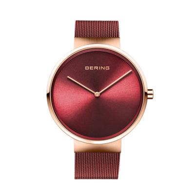 Bering 14539-363 Rosegold Red Dameshorloge