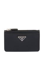 Prada porte-cartes en cuir Saffiano - Noir - thumbnail