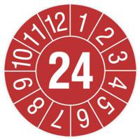 Cimco 182696 Teststickers 2024 Rood Zelfklevende folie (Ø) 30 mm 30 mm 1 stuk(s)