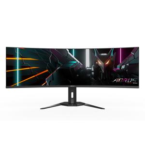 AORUS CO49DQ computer monitor 124,5 cm (49") 5120 x 1440 Pixels DQHD OLED Zwart