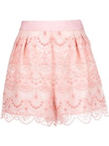 SHIATZY CHEN short Art-Deco en dentelle - Rose