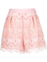 SHIATZY CHEN short Art-Deco en dentelle - Rose