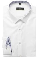 ETERNA Performance Super Slim Overhemd wit, Effen