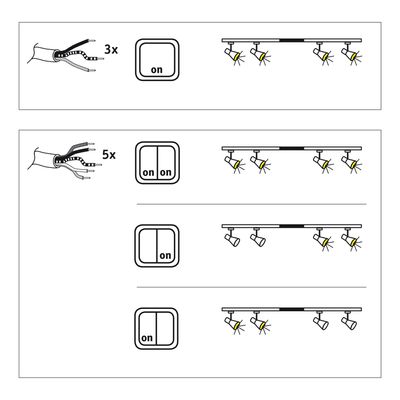 Paulmann URail 96921 Opbouwsysteemcomponenten Middenvoeding Zwart (mat)