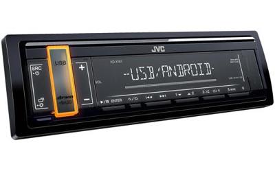 JVC KD-X161 USB en Aux 1x RCA Autoradio