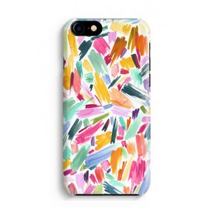 Watercolor Brushstrokes: Volledig Geprint iPhone 7 Hoesje