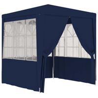 Partytent met zijwanden professioneel 90 g/m 2,5x2,5 m blauw - thumbnail